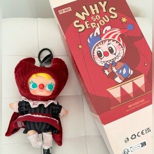 POP MART Why So Serious Vinyl Plush Pendant. Brand New. Molly Crimson Dancer
